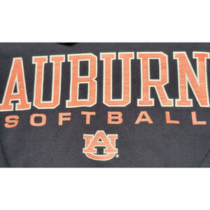 Fanatics Auburn Softball Hoodie Womens Size Large Blue Kangaroo Pockets